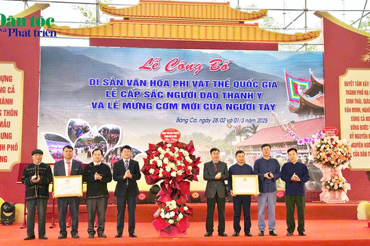 Hạ Long (Quảng Ninh): Công bố Di sản văn hóa phi vật thể quốc gia Lễ Cấp sắc người Dao Thanh Y và Lễ Mừng cơm mới của người Tày