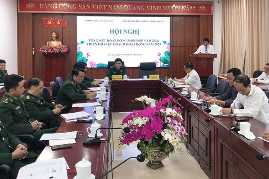 Tăng cường công tác phối hợp giữa Sở Dân tộc và Tôn giáo với Bộ Chỉ huy BĐBP Lào Cai