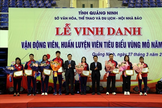 Bầu chọn và vinh danh 12 vận động viên, huấn luyện viên tiêu biểu Vùng mỏ năm 2024