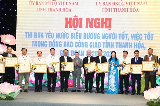 Thanh Hóa: Biểu dương người tốt, việc tốt trong đồng bào Công giáo