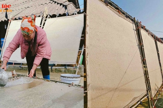Nghề làm giấy giang truyền thống của người Mông