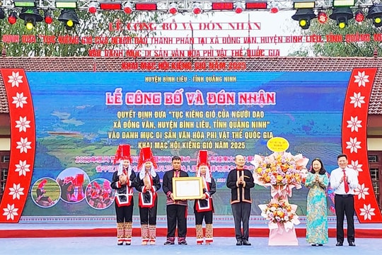 Tục Kiêng Gió của người Dao xã Đồng Văn chính thức được công nhận là Di sản văn hóa phi vật thể quốc gia