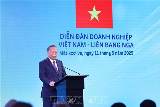 Tổng Bí thư Tô Lâm dự Diễn đàn doanh nghiệp Việt Nam - Liên bang Nga