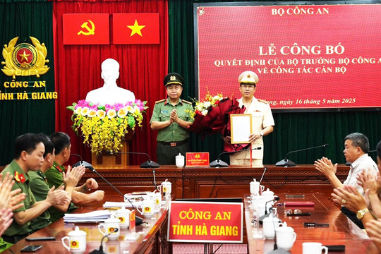 Hà Giang: Bí thư Huyện ủy Bắc Quang làm Phó Giám đốc Công an tỉnh Hà Giang