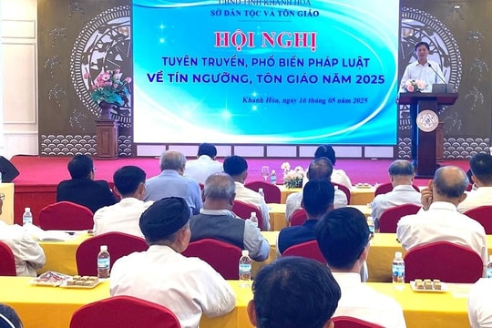 Khánh Hòa: Tuyên truyền, phổ biến pháp luật về tín ngưỡng, tôn giáo năm 2025