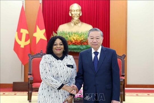 Tổng Bí thư Tô Lâm tiếp Phó Tổng Thư ký thứ nhất Đảng Đại hội Dân tộc Phi