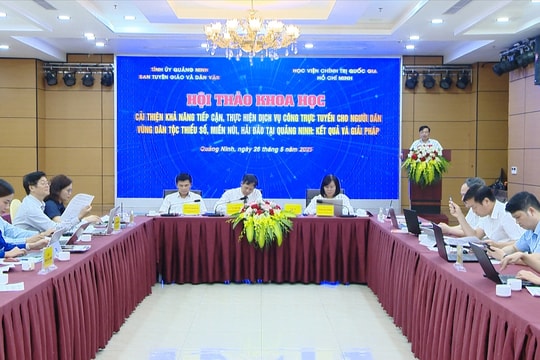 Hội thảo Cải thiện khả năng tiếp cận dịch vụ công trực tuyến cho người dân vùng DTTS, miền núi, hải đảo