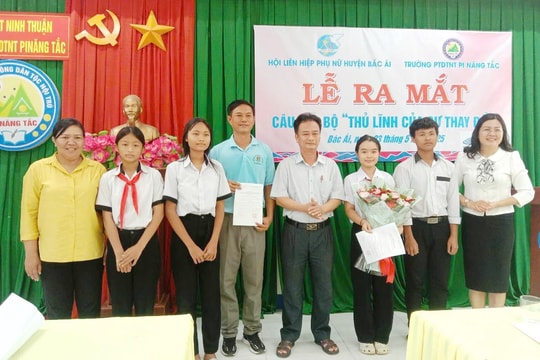 Ninh Thuận: Thành lập Câu lạc bộ “Thủ lĩnh của sự thay đổi” tại Trường Phổ thông DTNT Pi Năng Tắc
