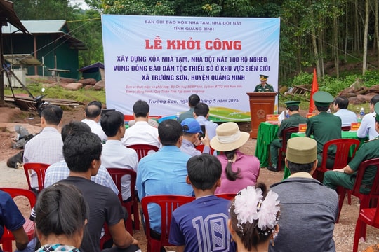 Quảng Bình: Khởi công xóa nhà tạm, nhà dột nát cho 100 hộ đồng bào DTTS