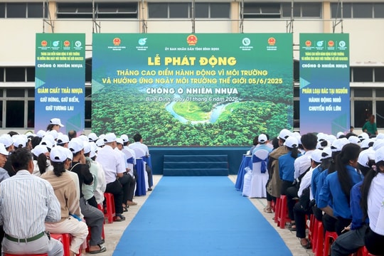 Bình Định: Phát động Tháng cao điểm hành động vì môi trường và hưởng ứng Ngày Môi trường thế giới năm 2025