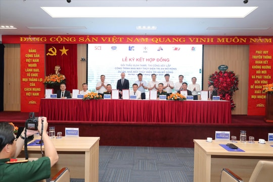 Ký kết hợp đồng Gói thầu thi công xây lắp công trình Nhà máy Thủy điện Trị An mở rộng