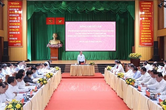 Tổng Bí thư Tô Lâm: Hợp nhất Vĩnh Long, Bến Tre và Trà Vinh là một lựa chọn có tính đột phá
