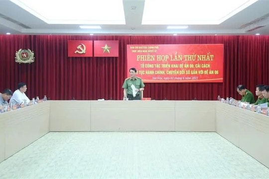 Tổ công tác triển khai Đề án 06 tổ chức Phiên họp lần thứ nhất