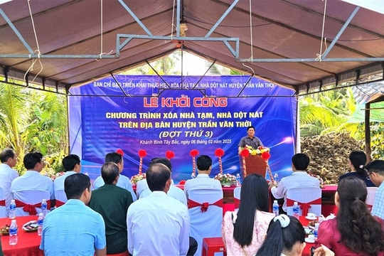 Cà Mau: Tiếp tục đẩy nhanh tiến độ thực hiện Chương trình xóa nhà tạm, nhà dột nát