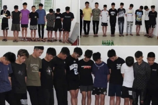 Bắt giữ nhiều đối tượng gây rối trật tự công cộng ở Nghệ An