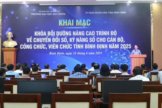 Bình Định: Mở lớp bồi dưỡng nâng cao trình độ về chuyển đổi số cho cán bộ