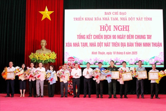 Ninh Thuận: Tổng kết chiến dịch 90 ngày đêm chung tay xóa nhà tạm, nhà dột nát