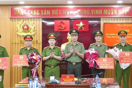 Thanh Hóa: Khen thưởng các đơn vị xuất sắc trong đấu tranh phòng, chống tội phạm