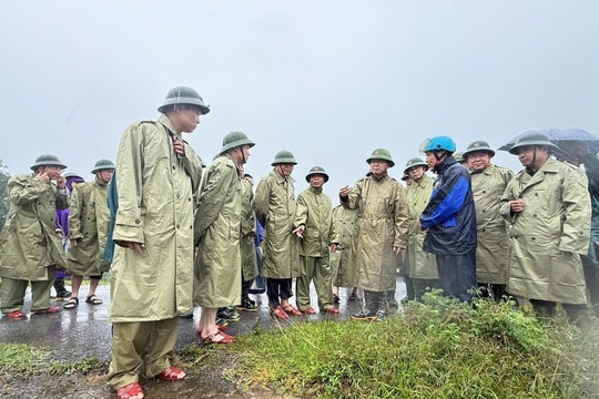 Phó Thủ tướng Trần Hồng Hà kiểm tra công tác phòng, chống bão tại các địa phương miền núi Thanh Hoá