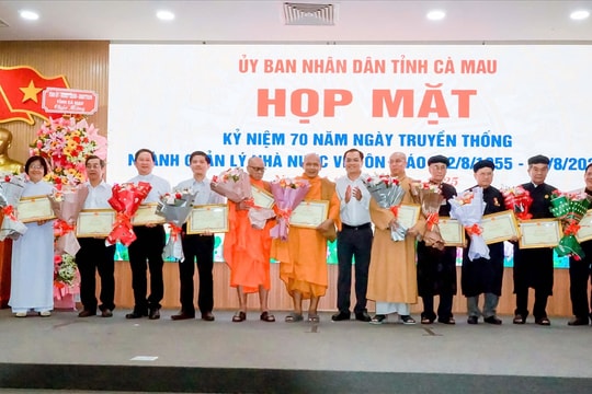 Công tác tôn giáo ở tỉnh Cà Mau luôn được thực hiện đồng bộ, nhất quán