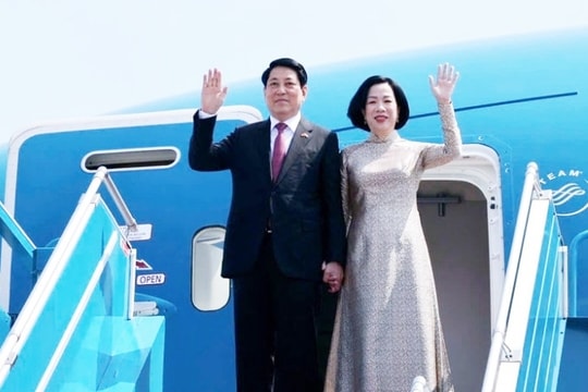 Chủ tịch nước Lương Cường rời Hà Nội lên đường thăm cấp Nhà nước đến Ai Cập và Angola
