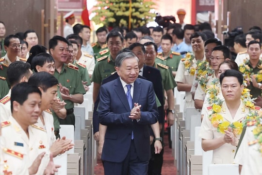 Tổng Bí thư Tô Lâm gặp mặt gương điển hình tiên tiến lực lượng Công an nhân dân