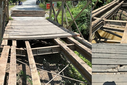 Cầu mục nát, xuống cấp nghiêm trọng, đồng bào mong mỏi cầu mới sớm được xây dựng