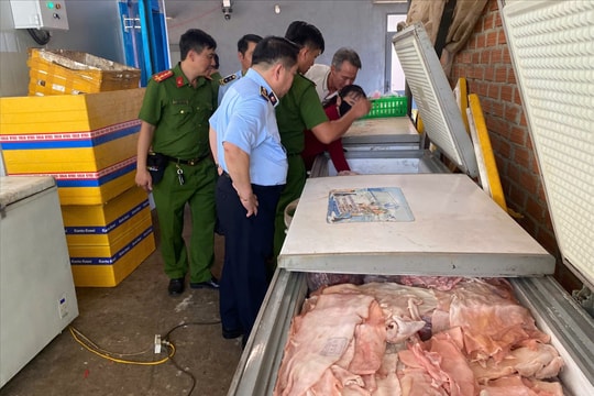 Hơn 4 tấn thịt heo không rõ nguồn gốc bị Chi cục Quản lý thị trường tỉnh Gia Lai thu giữ