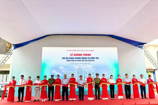 Tuyên Quang: Khánh thành công trình Khoa Khám bệnh và điều trị do Tổng Bí thư Tô Lâm trao tặng