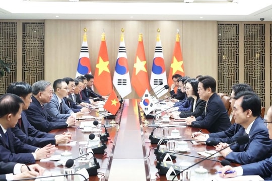 Tổng Bí thư Tô Lâm hội đàm với Tổng thống Hàn Quốc Lee Jae Myung