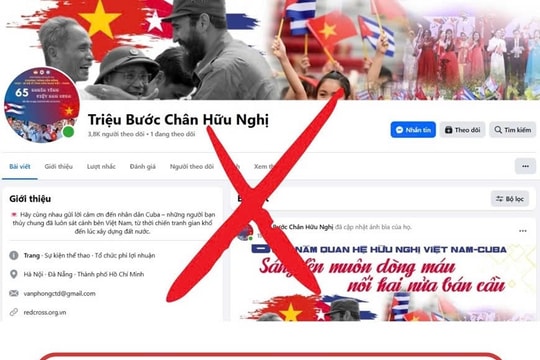 Cảnh giác với các trang giả mạo, lợi dụng Chương trình vận động ủng hộ Nhân dân Cuba