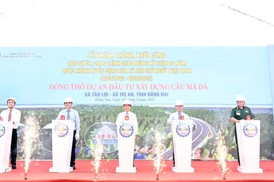 Cầu Mã Đà đã được khởi công xây dựng