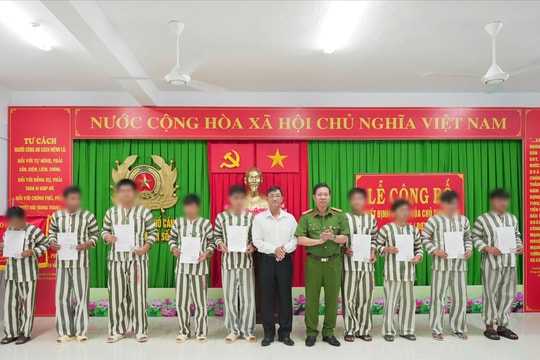 Đặc xá dịp Quốc khánh 2/9: Trao cơ hội làm lại cuộc đời