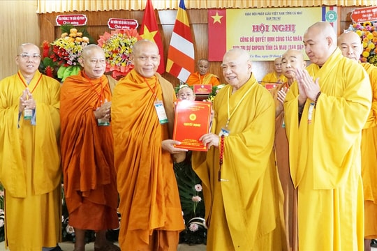 Cà Mau: Hòa thượng Thạch Hà được chuẩn y giữ chức Trưởng ban Trị sự Giáo hội Phật giáo Việt Nam tỉnh