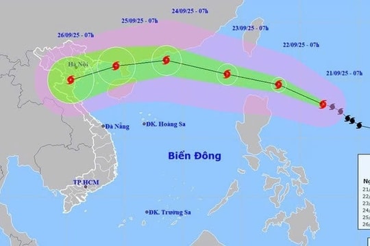 Bão Ragasa đổi hướng, sẽ ảnh hưởng trực tiếp đến nước ta
