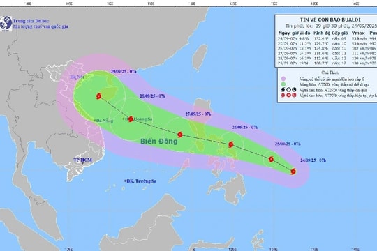 Xuất hiện bão BUALOI sẽ đi vào Biển Đông trở thành cơn bão số 10