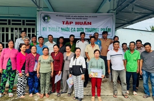 An Giang tập huấn kỹ thuật nuôi cá dứa, nâng cao kiến thức sản xuất cho nông dân