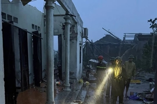 Nhiều hộ dân Thanh Hóa được hỗ trợ kịp thời trong đêm bão số 10