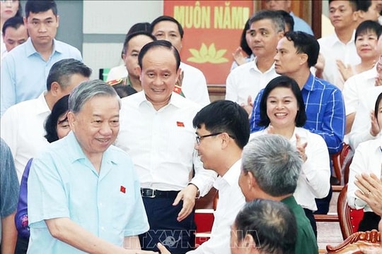 Tổng Bí thư Tô Lâm tiếp xúc cử tri 9 xã (Hà Nội) trước Kỳ họp thứ 10, Quốc hội khóa XV