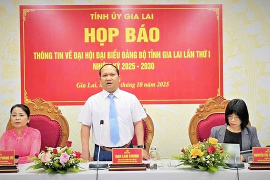 Gia Lai: Thông tin về Đại hội Đảng bộ tỉnh lần thứ I nhiệm kỳ 2025 - 2030