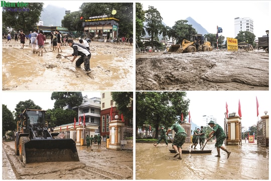 Sau trận lũ lịch sử nhiều tuyến đường của Tuyên Quang vẫn ngập trong bùn đất