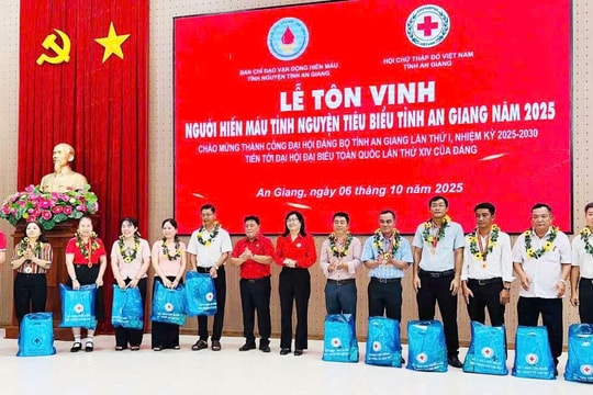 An Giang tôn vinh 471 tập thể, gia đình, cá nhân hiến máu tiêu biểu