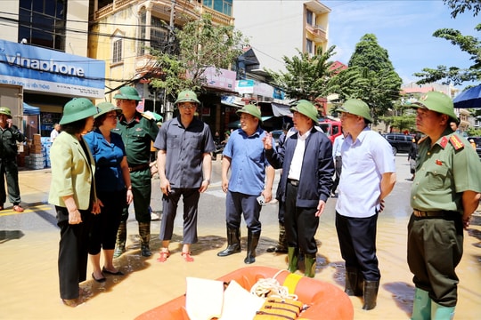 Phó Thủ tướng Chính phủ kiểm tra tình hình ứng phó mưa lũ tại Lạng Sơn