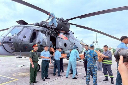 Nhiều chuyến bay cứu trợ khẩn cấp tại Lạng Sơn