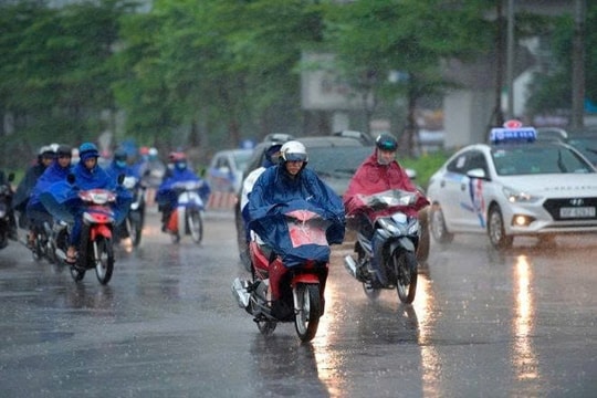 Mưa dông tại nhiều nơi trên cả nước