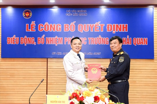 Cục Hải quan công bố quyết định điều động, bổ nhiệm Phó Cục trưởng Nguyễn Thành Hưng