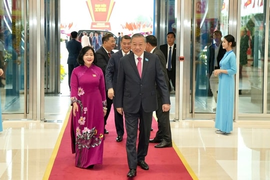 Tổng Bí thư Tô Lâm đến dự Đại hội Đại biểu Đảng bộ TP. Hà Nội lần thứ XVIII
