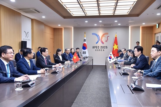 Chủ tịch nước Lương Cường hội đàm với Tổng thống Hàn Quốc Lee Jae Myung