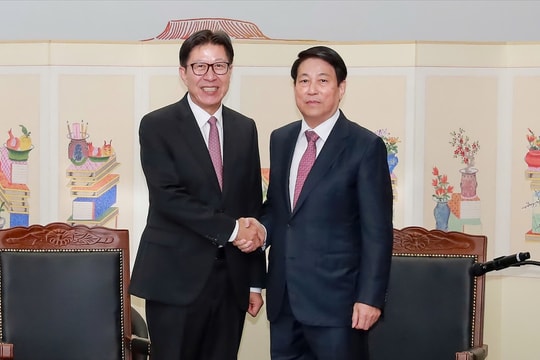 Chủ tịch nước Lương Cường tiếp Thị trưởng thành phố Busan, Hàn Quốc