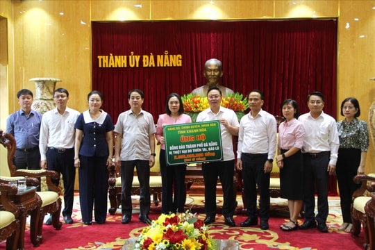 Khánh Hòa hỗ trợ Đà Nẵng 2 tỷ đồng khắc phục thiệt hại do mưa lũ